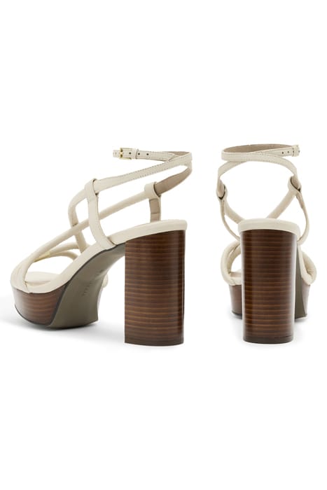 BELLA PLATFORM HEEL PARCHMENT WHITE 4