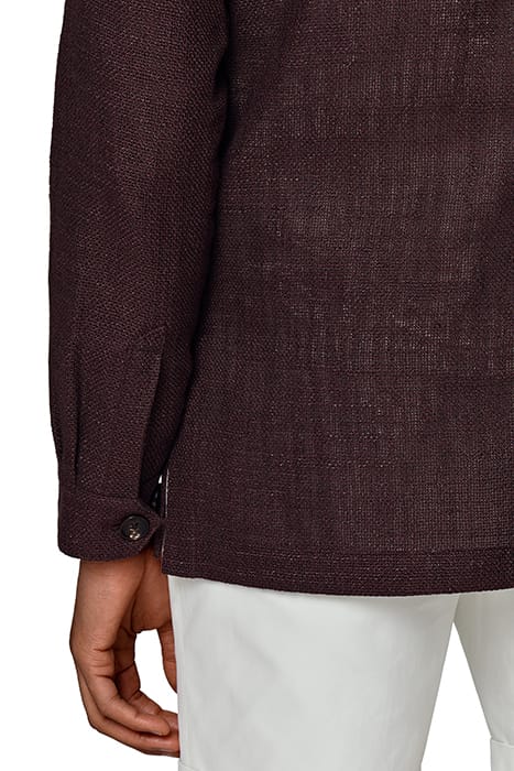 RELAXED FIT SHIRT-JACKET BURGUNDY 9