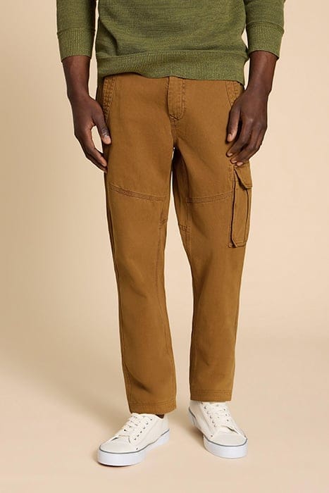 KEGWORTH  CARGO TROUSER DARK TAN 1