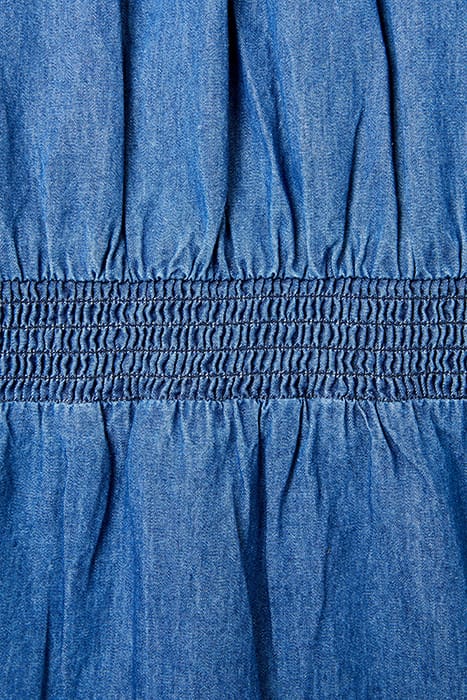 CHAMBRAY BTN-THRU DRESS LS K MARINE 3