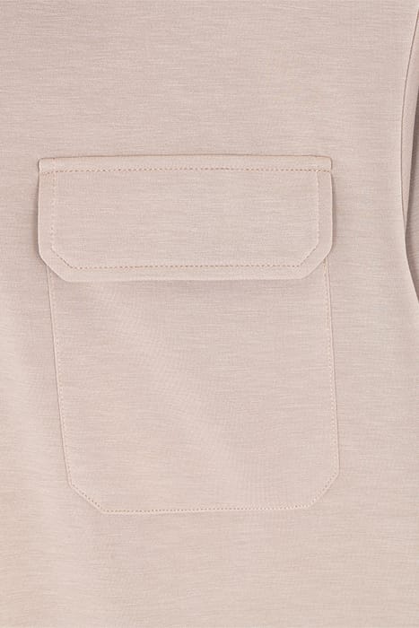 PATCH PKT ZIP FRONT MOCK NECK FUNGI 10
