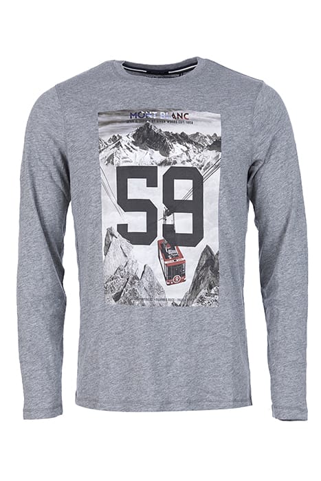 CUSTOM FIT ROUND NECK T-SHIRT IN GREY 1
