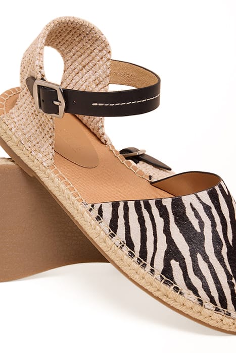 BUTTERCUP LEATHER ESPADRILLE BLACK PRINT 3