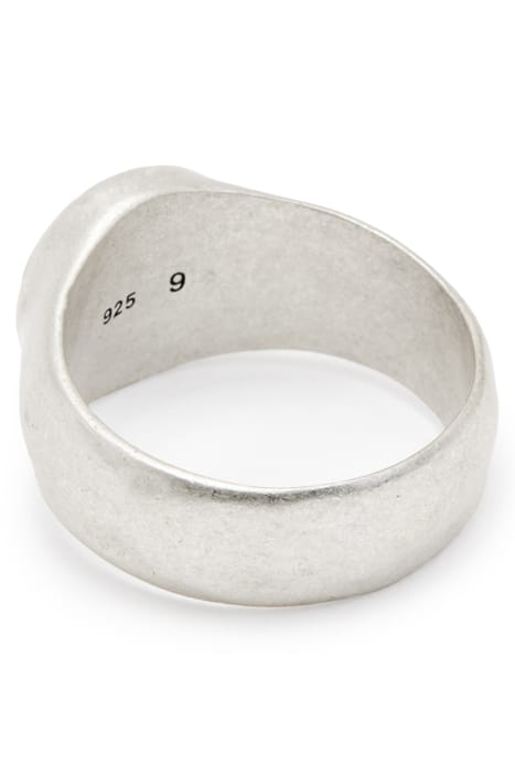 RYKER STONE RING WARM SILVER/WHITE 2