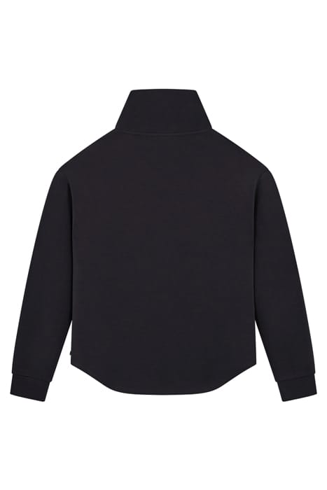 PATCH PKT ZIP FRONT MOCK NECK BLACK 3