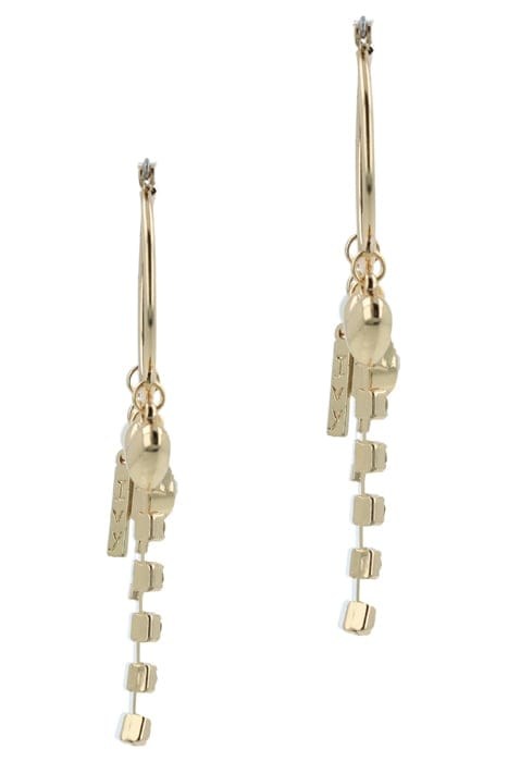 DANGLING CHARMS CRYSTAL, GOLD, PEARL 2