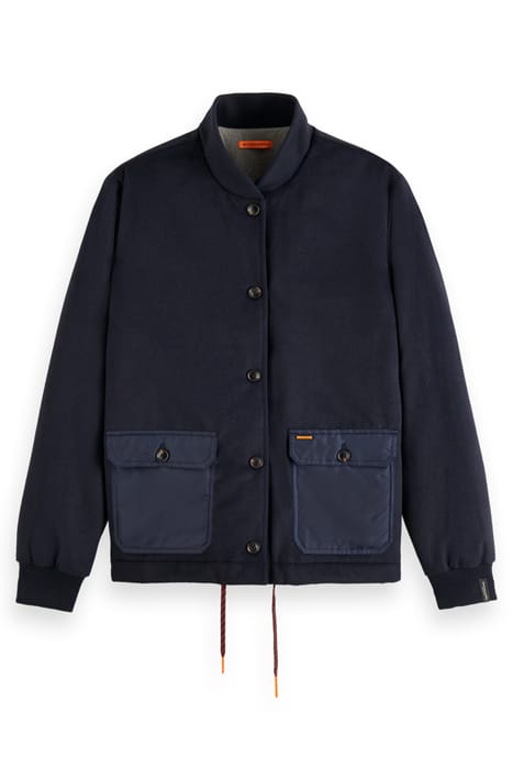 REVERSIBLE BOMBER JACKET IN MIXED QUALITIES NIGHT 4