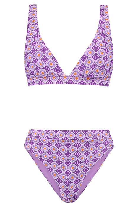 LADIES AMY BIKINI SET PORTO TILE SUMMER PURPLE TILE 4