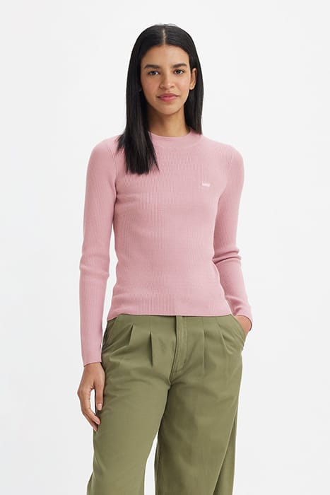 RIB SWEATER PINK 1