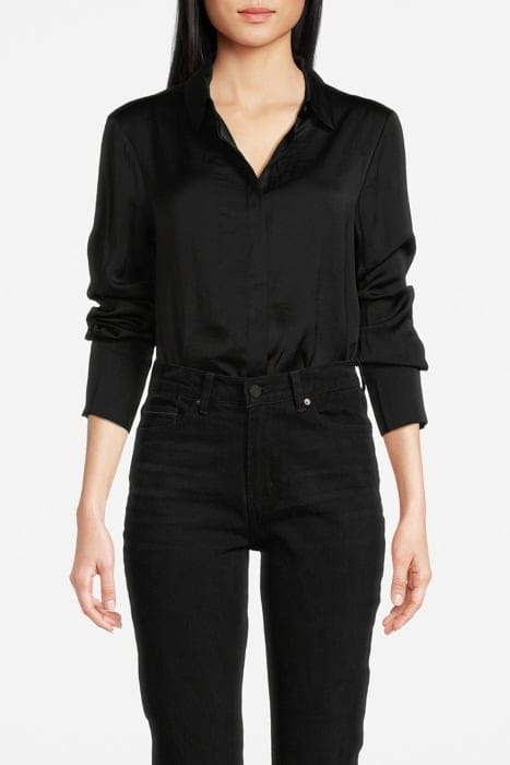 SHIRT WITH SPLIT BARREL CUFF BLACK 1