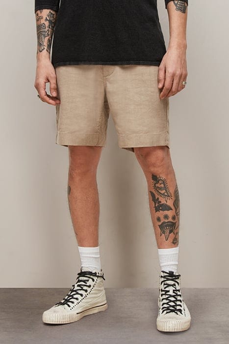 JOHNNY FLAT FRONT SHORTS HEMP 1