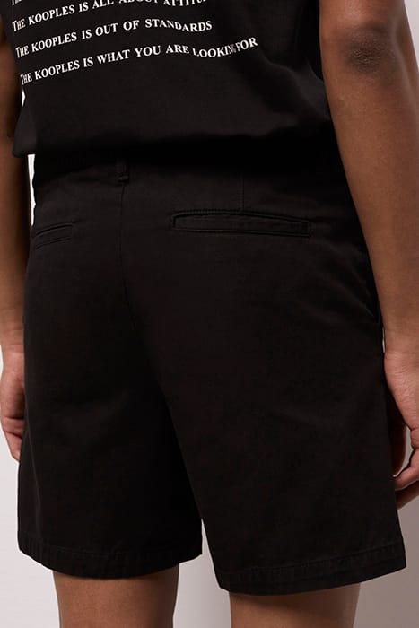 SHORT EN COTON NOIR BLACK 5
