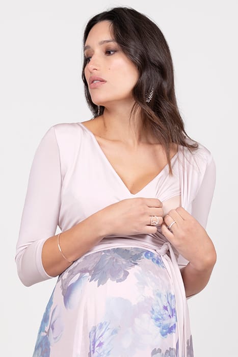 MATERNITY WRAP DRESS BLUSH 4