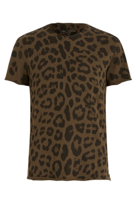 SS RAW EDGE TEE - CHEETAH ALL OVER PRINT SOIL 2