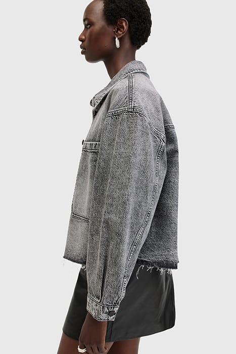 NICKY DENIM SHACKET VINTAGE BLACK 5