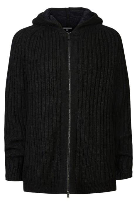 MACOMBS FZ HOOD WITH SHERPA LINED HOOD BLACK 2