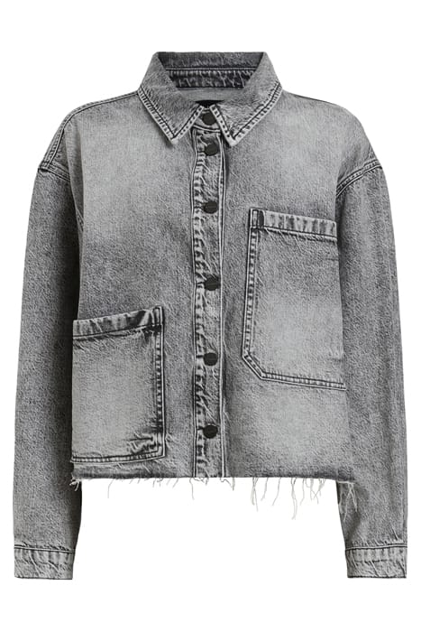 NICKY DENIM SHACKET VINTAGE BLACK 4