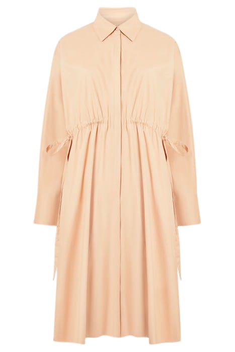 POPLIN TIE SHIRT DRESS K TAN 1