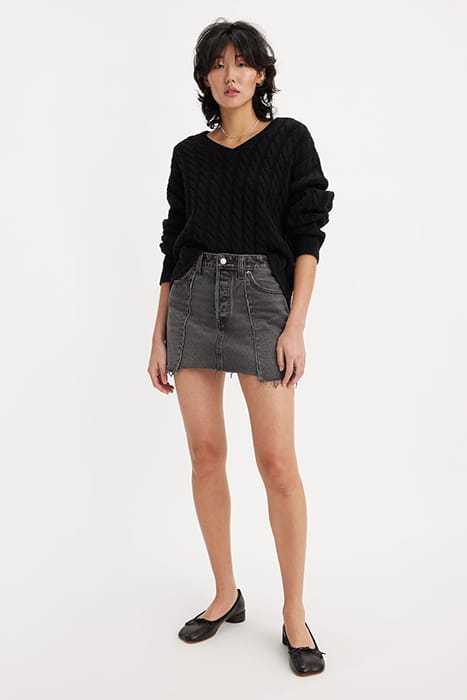RECRAFTED MINI SKIRT GREY 2