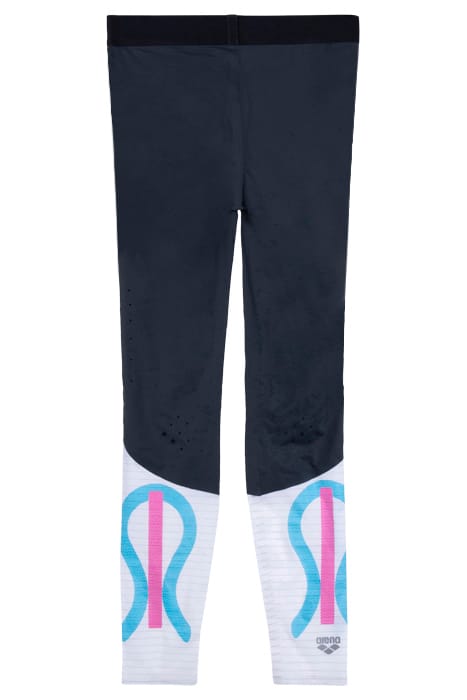 W CARBON COMPRESSION LONG TIGHTS DARK GREY-WHITE 5
