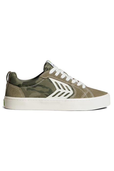 UNISEX CATIBA PRO SKATE BURNT SAND SUEDE CAMOUFLAGE SNEAKER 1
