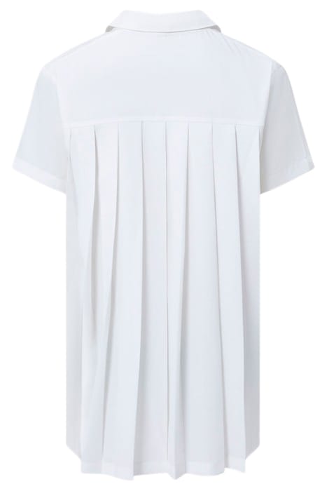 PLEAT BACK BUTTON THRU WINTER WHITE 2