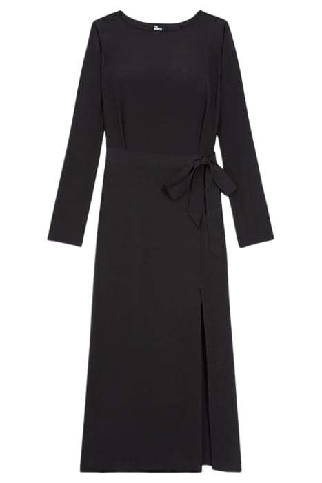 ROBE LONGUE MANCHES LONGUES JUPE DENTELLE BLACK 3