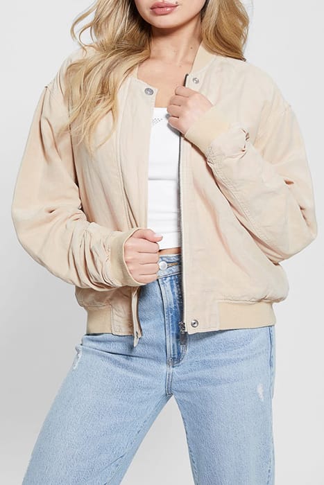 GUESS ECO LS ODESSA FLIGHT JACKET CALM SANDS MULTI 4