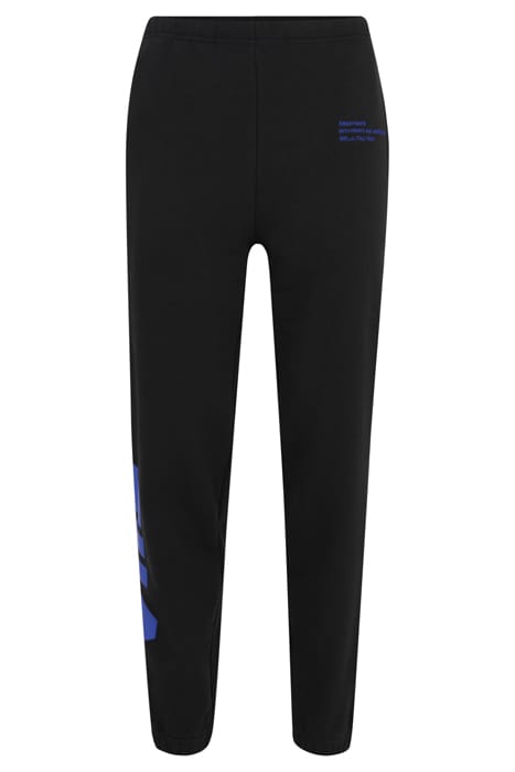 CUFFED SWEATPANTS WITH TRANSFER AND EMBROIDERY DETAIL BLACK 4