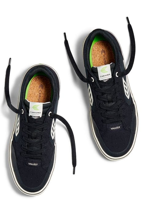 UNISEX VALLELY SKATE BLACK SUEDE AND CORDURA SNEAKER 4