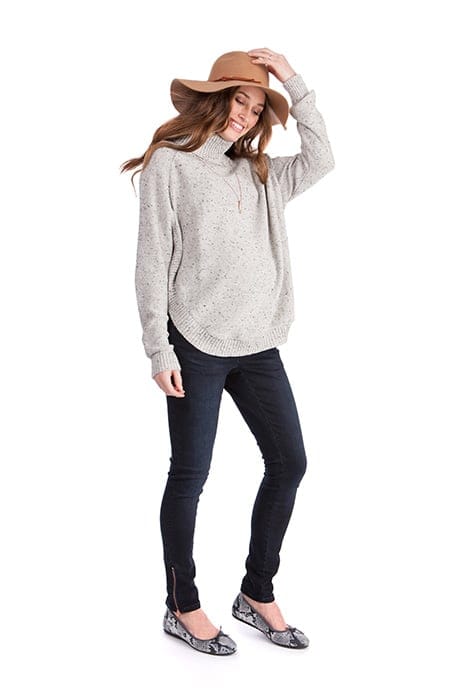 MATERNITY KNITTED CAPE JUMPER MULTI 3