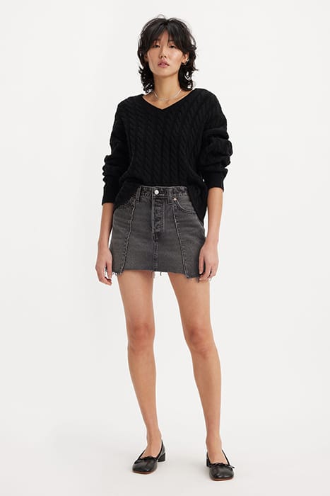 RECRAFTED MINI SKIRT GREY 4