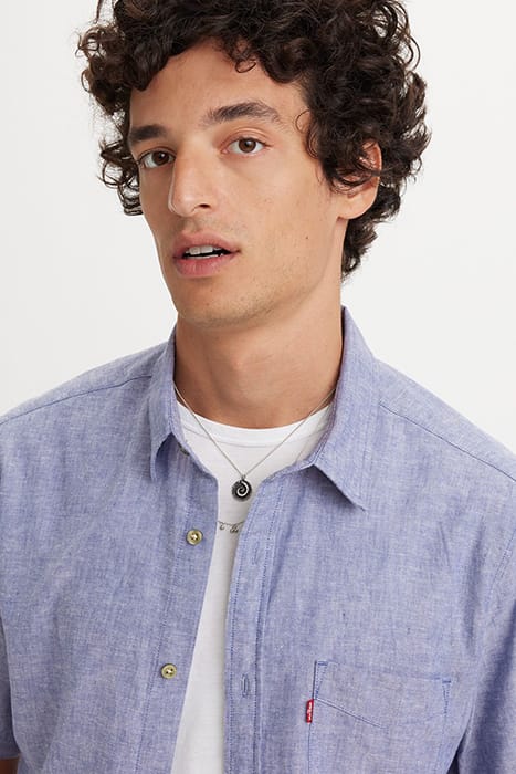 S/S CASUAL SHIRT BLUE 5