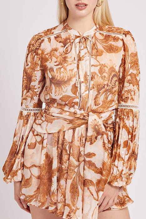 GUESS ECO LS JOSETTE TOP PORCELAIN FLORAL PRI 1