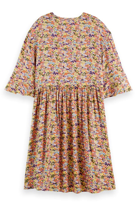 T-SHIRT SHAPE DRESS WITH FLOUNCE SLEEVES COMBO J 5