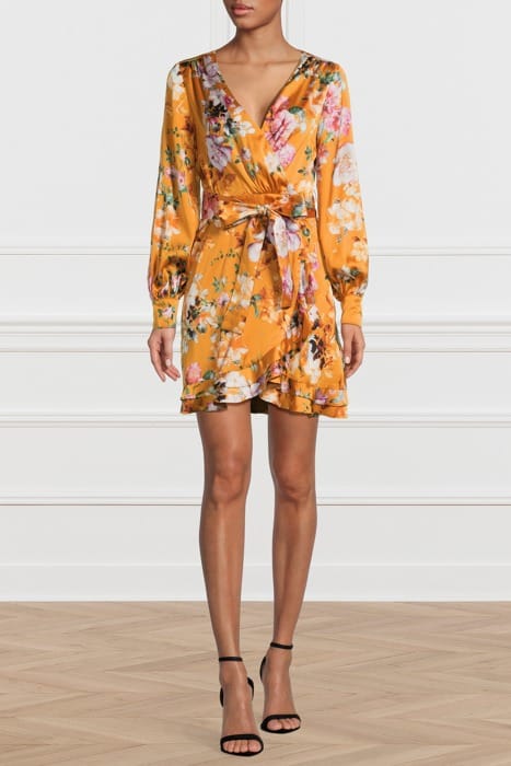 MARCIANO BY GUESS ERIKA DRESS ETHEREAL ROSES ORANG 1