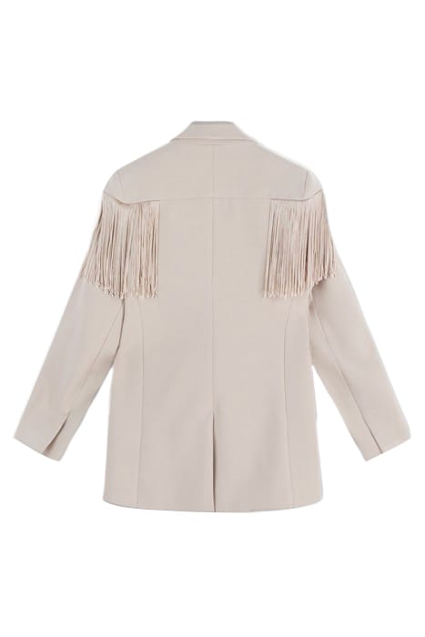 CREPE BLAZER FRINGE LIGHT SAFARI 4