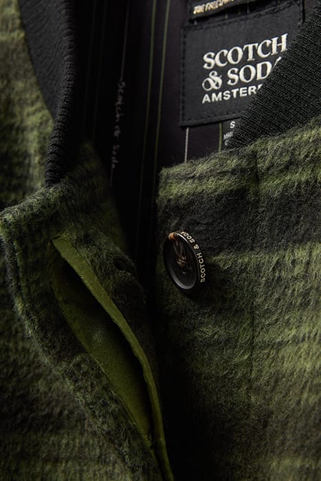 BRUSHED PLAID JACKET FIR GREEN/BLACK PLAID 5