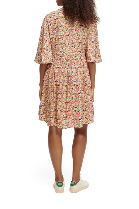 T-SHIRT SHAPE DRESS WITH FLOUNCE SLEEVES COMBO J 3