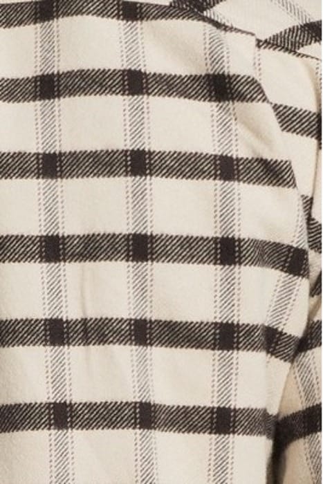 CHEMISE MANCHES LONGUES A CARREAUX BLACK BEIGE 5