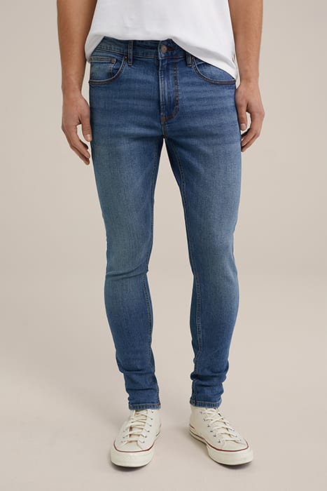 5-POCKET MID WAIST BLUE 1