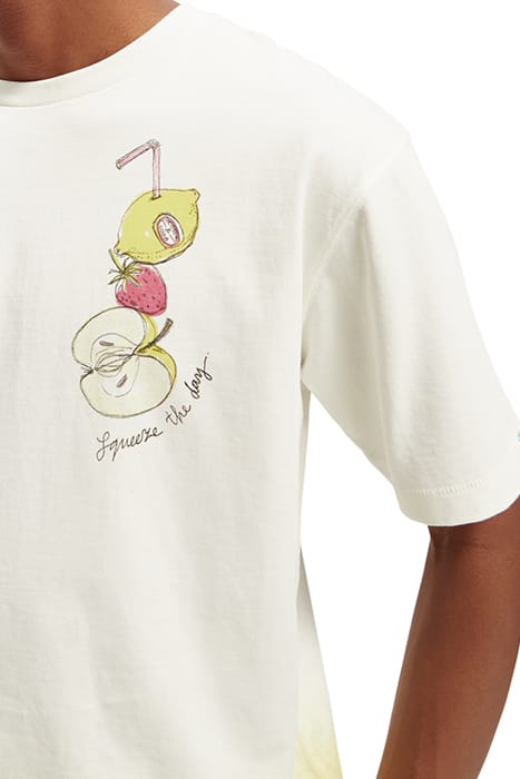 DIP-DYED SUMMER ARTWORK T-SHIRT WHITE 6