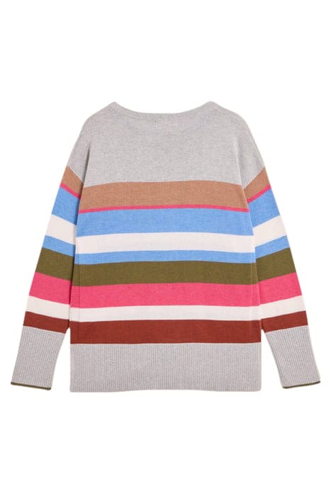 OLIVE STRIPE JUMPER GREY 4