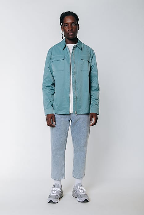 LUCA ZIP SHIRT GREY BLUE 3