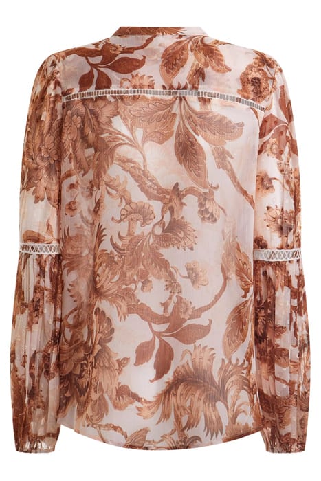 GUESS ECO LS JOSETTE TOP PORCELAIN FLORAL PRI 5