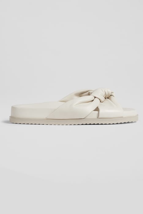 FS VALENCIA LEATHER KNOT ECRU 1
