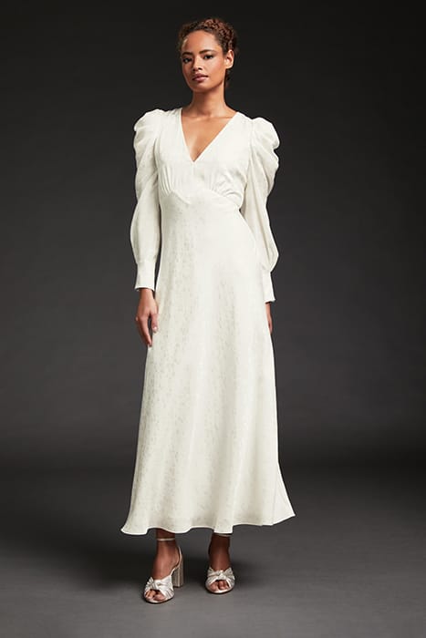 DR ROSE V NECK BRIDAL IVORY 4