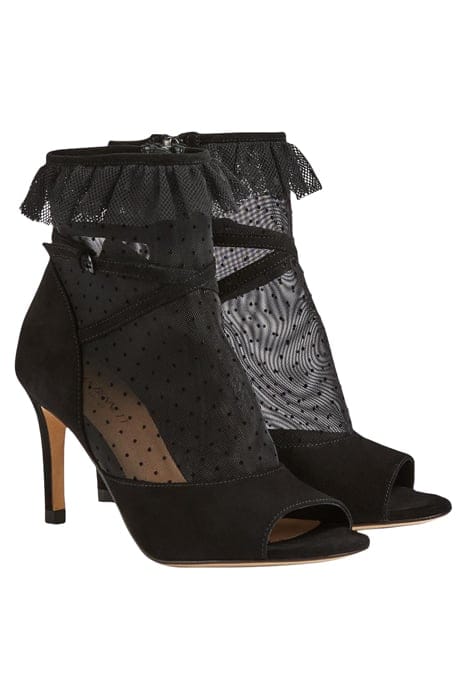 JULIETTE MESH DOT RUFFLE BLACK 2