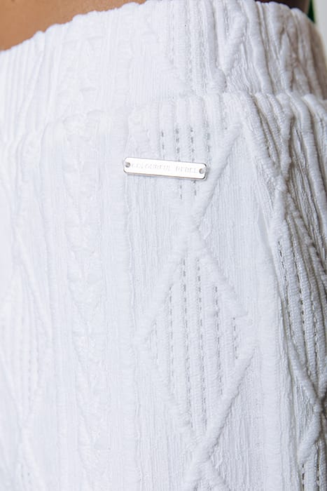 ZURI BRODERIE FLARE PANTS OFF WHITE 3