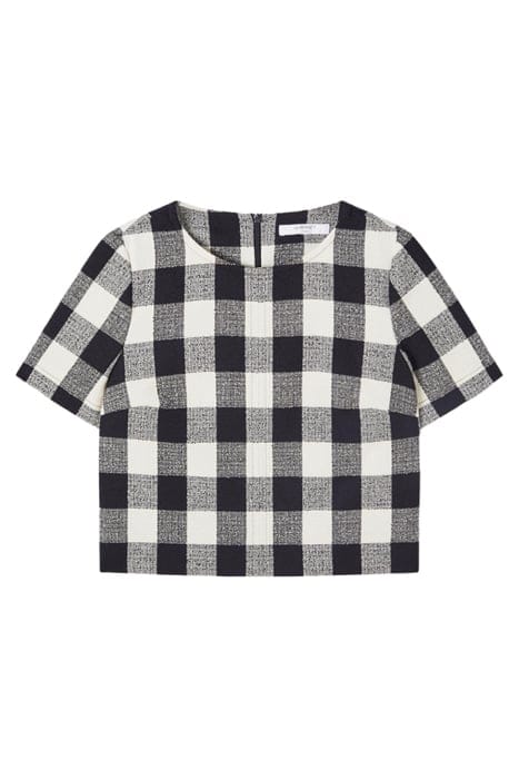 TW MAREN LARGE CHECK NAVY 2